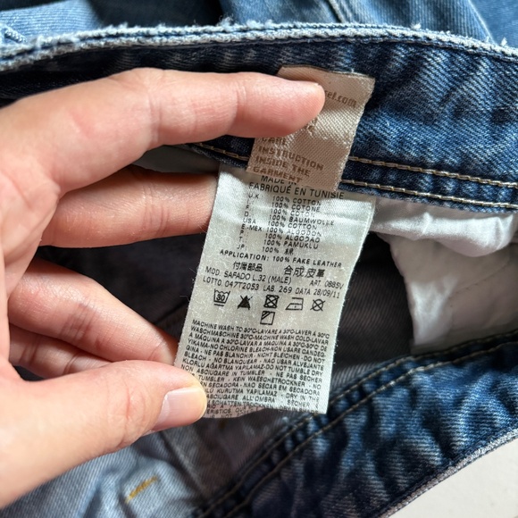 Diesel Safado Slim Straight Button Fly Jeans - Men's Size 33*32(Fit 33*30) Blue - Picture 5 of 10